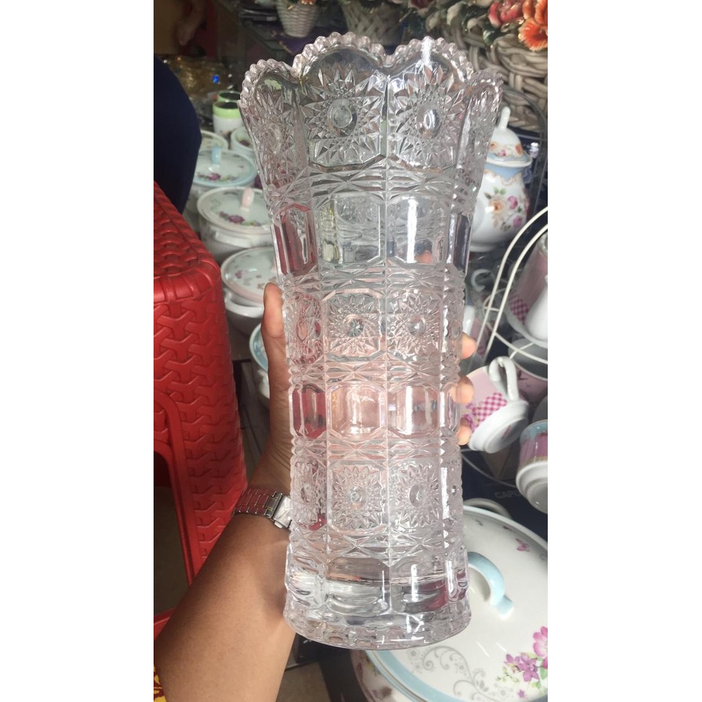 Vas Bunga Kristal / Pot Bunga Kristal