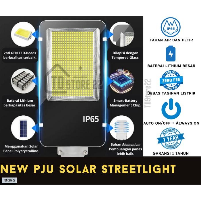 Lampu Jalan Solar Pju Lampu Tenaga Surya-Solar Street Light Tahan Air
