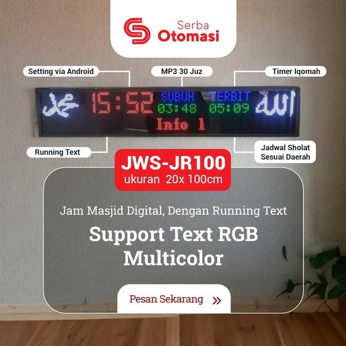 Jam Digital Masjid, Jam Sholat, Jam waktu Sholat