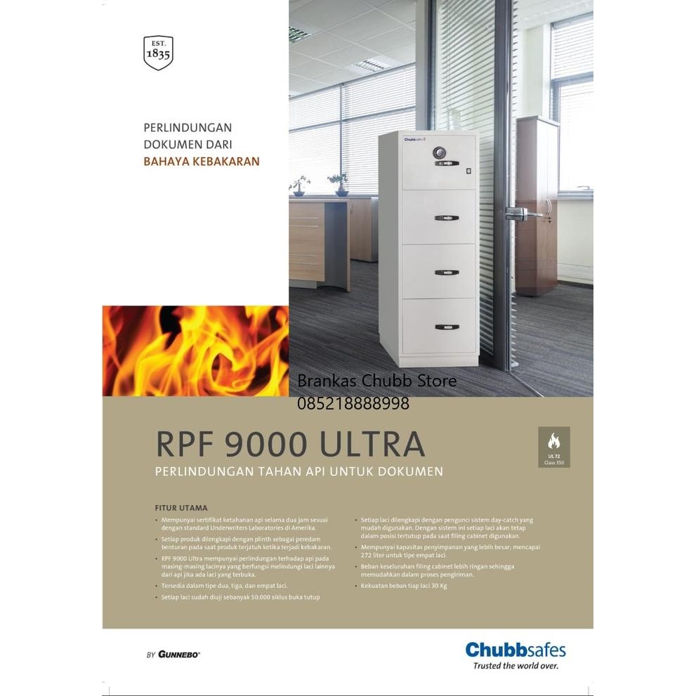 Brankas Chubb RPF 9203 3 laci