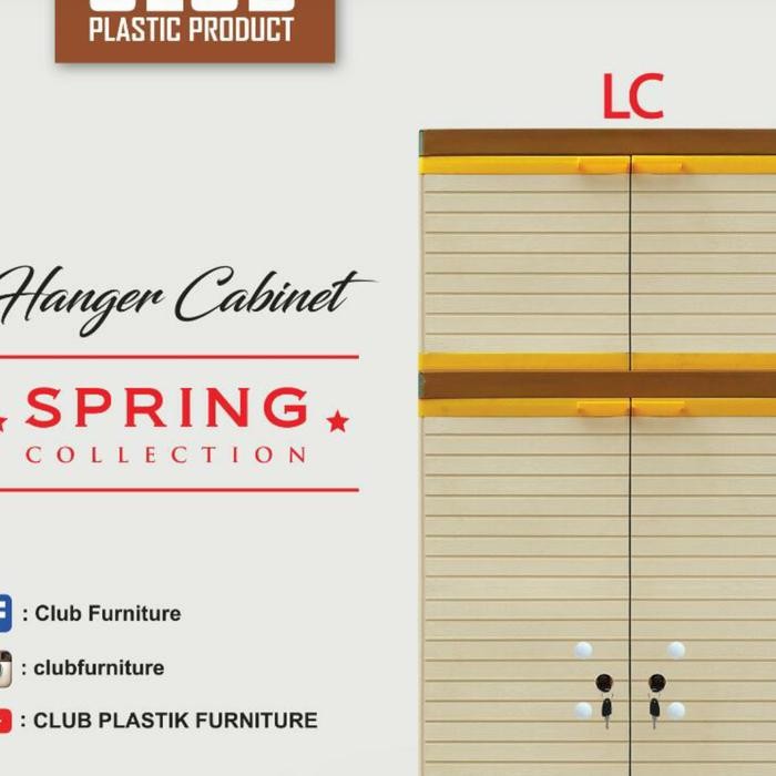 club lemari plastik gantung