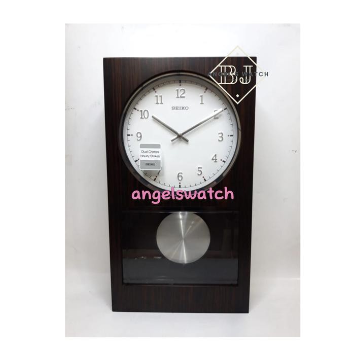 Ready Jam Dinding Seiko Kayu Qxh046 Original