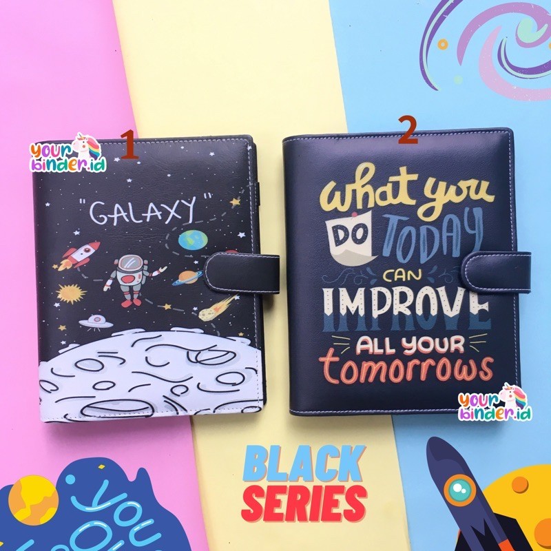 

Binder Printing Black Series A5,B5 - Ready Stock 20ring/26ring