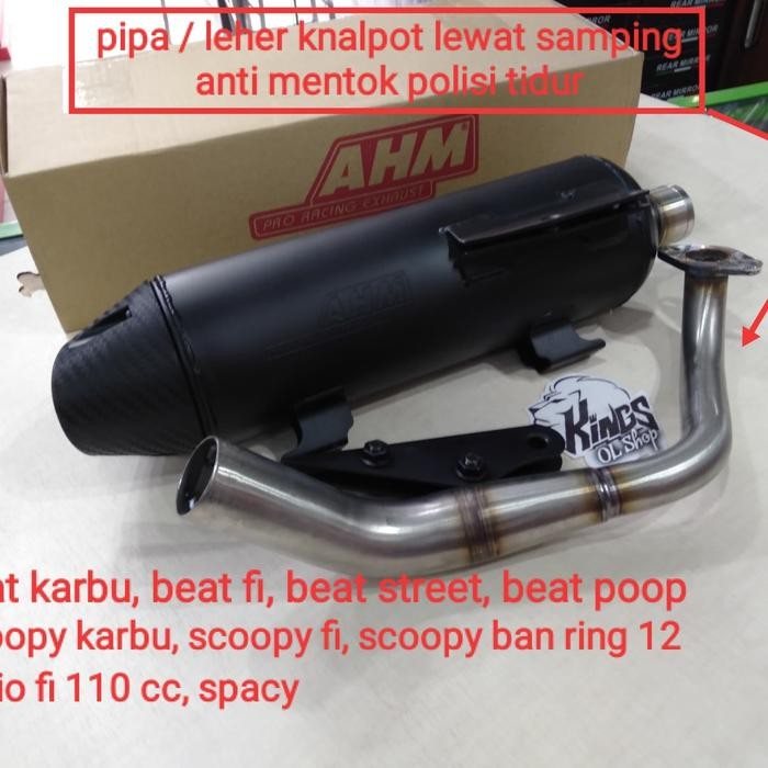 KNALPOT AHM BEAT SCOOPY VARIO FI 110 SAPCY AHM MALAYSIA KNALPOT RACING