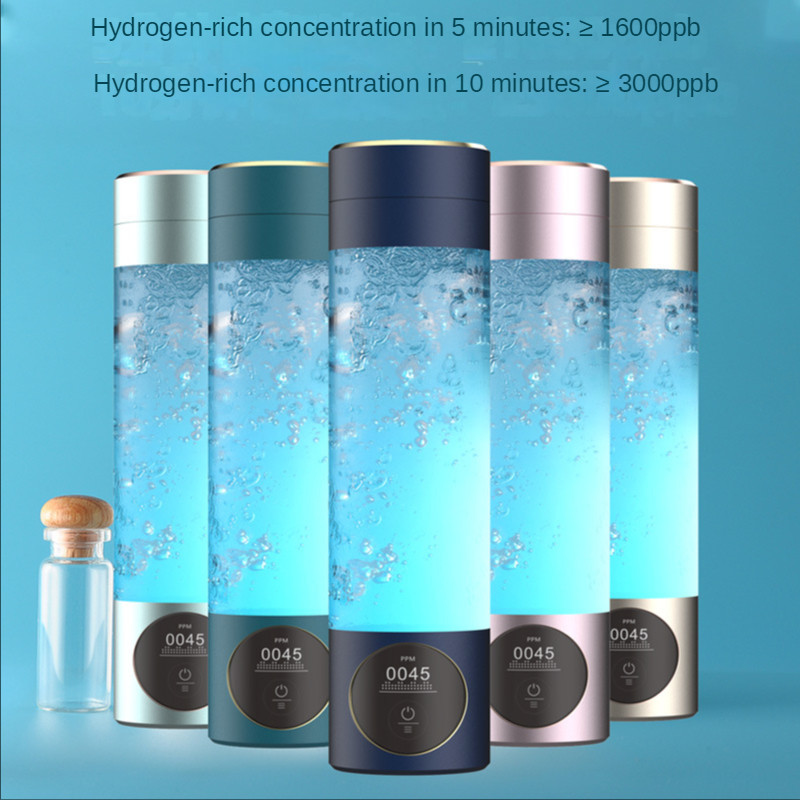 SPE&PEM High Concentration Hydrogen Water Generator Hydrogen Water Generator Bottle With LED Screen