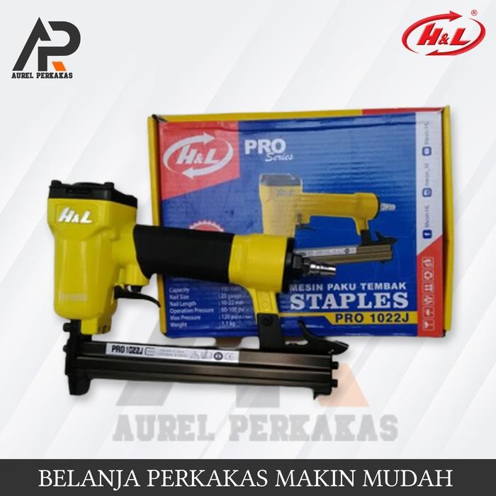

WOLD - Staples Gun Angin H&L HL F30 Mesin Paku Tembak Stapler Air Nailer 1022