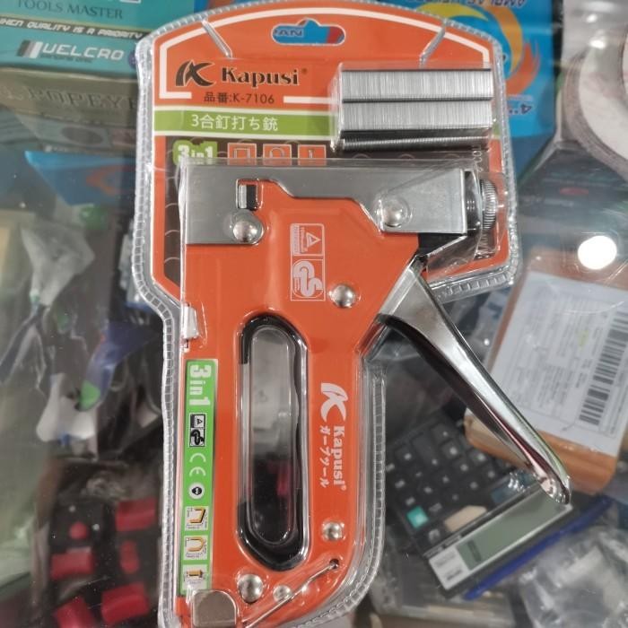 

WOLD - staples tembak 3in1 kapusi siap pakai staples kayu staples kursi Blue