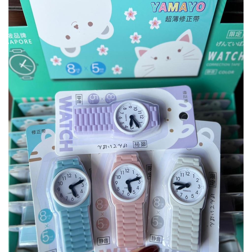 

UM1 SL88 - Correction Tape Jam Tangan Lucu dan Unik YAMAYO/ Tip X Pita Anak Lucu Model Jam Tangan