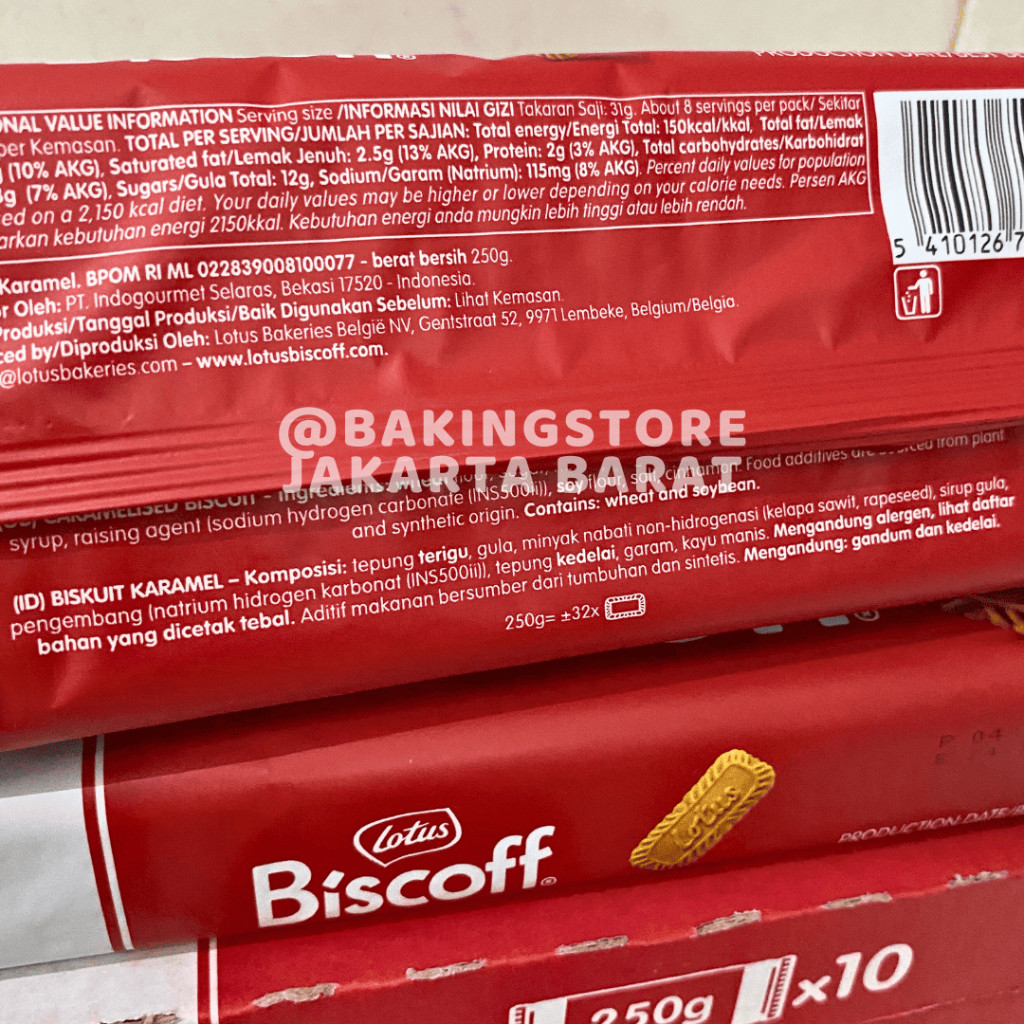 

AYOOOLLARIZSS!! Biscuit Lotus Biscoff 250 gram Biskuit Biskof Penghias Kue