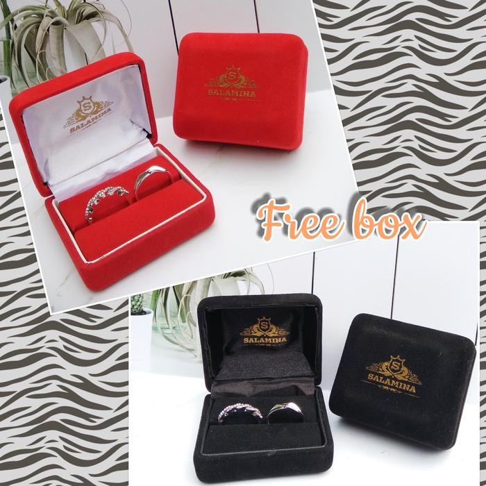 Cincin Couple Titanium Cincin Couple Perak Cincin Pria Wanita Kawin Asli 100%
