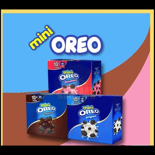 

AYOOOLLARIZSS!! ( BERKAH ) MINI OREO Biskuit Sandwich 21gr x 10 pcs BOX Original Coklat Strawberry