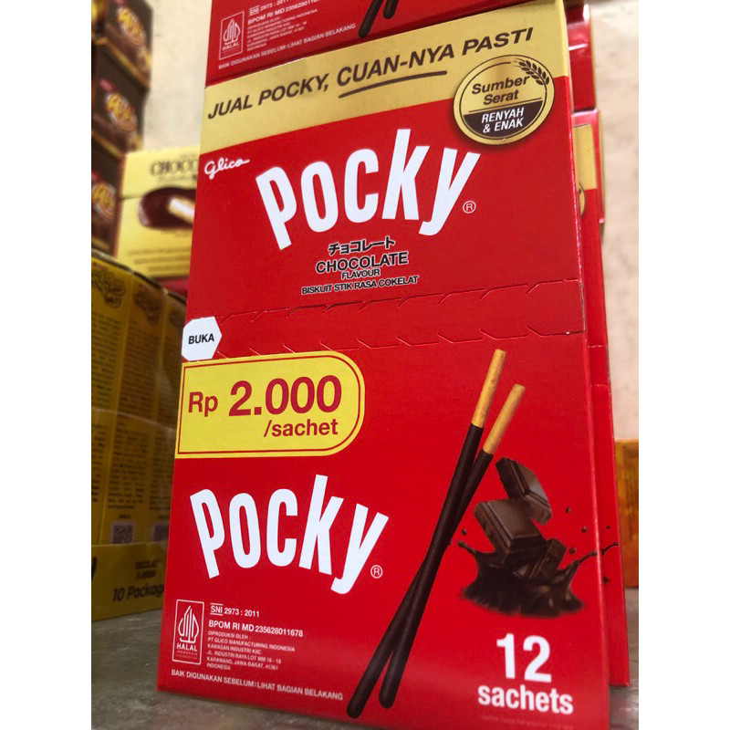 

AYOOOLLARIZSS!! Glico Pocky Sachet 12gr x 12 Pcs