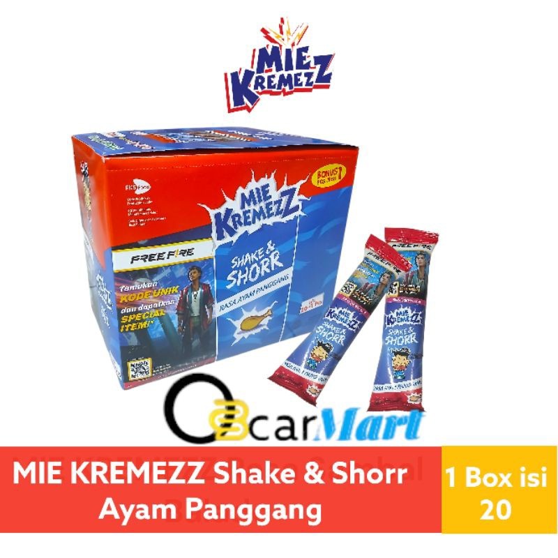 

AYOOOLLARIZSS!! MIE KREMEZZ SHAKE SHORR 1 Box isi 20 Aneka Rasa