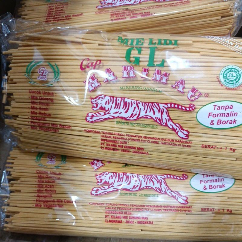 

AYOOOLLARIZSS!! Mie Lidi GL Cap Harimau 1kg