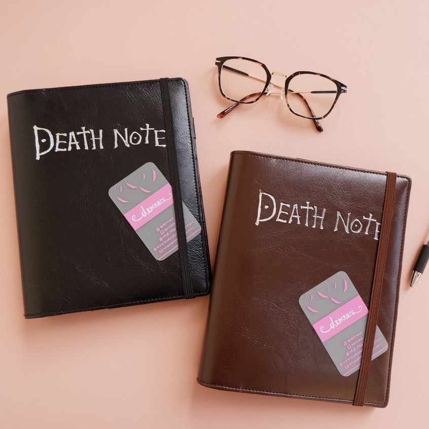 

Binder A5 B5 Death Note Embos silver. GRATIS KERTAS PEN. kulit sintetis premium ukuran 20ring 26ring
