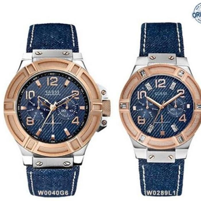 Gercep Strap/Tali Jam Tangan Denim Guess W0040G6/W0289L1