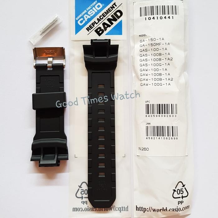 Mantab Strap G-Shock Ga-150 Ga-150Mf Gas-100 Gaw-100 Casio Original