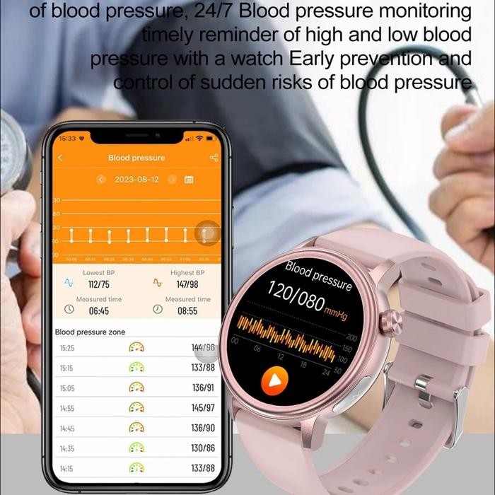 New Smartwatch Non-Invasive Blood Glucose Blood Lipid Uric Acid Smartwatch Ecg Body Temperature