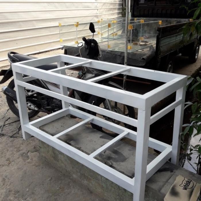 rak aquarium.150x55 tinggi 50 cm besi holo 4x4