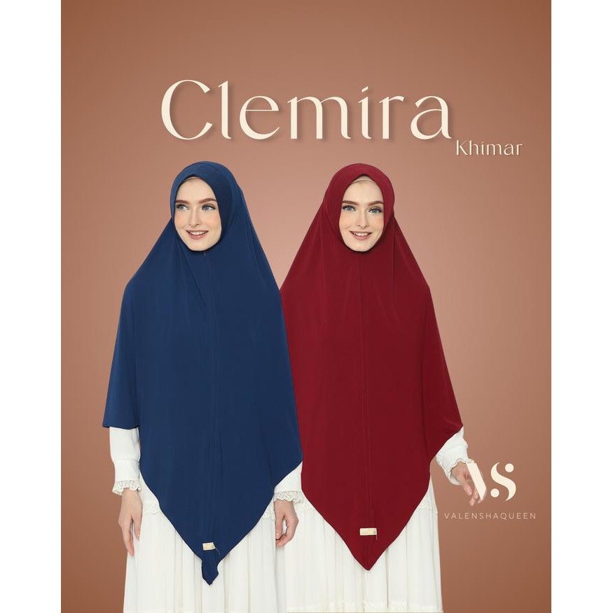 Hijmi- Valenshaqueen Clemira Khimar XL Hijab Instan Jilbab Syari Kerudung Jumbo Hijab Jersey Ori