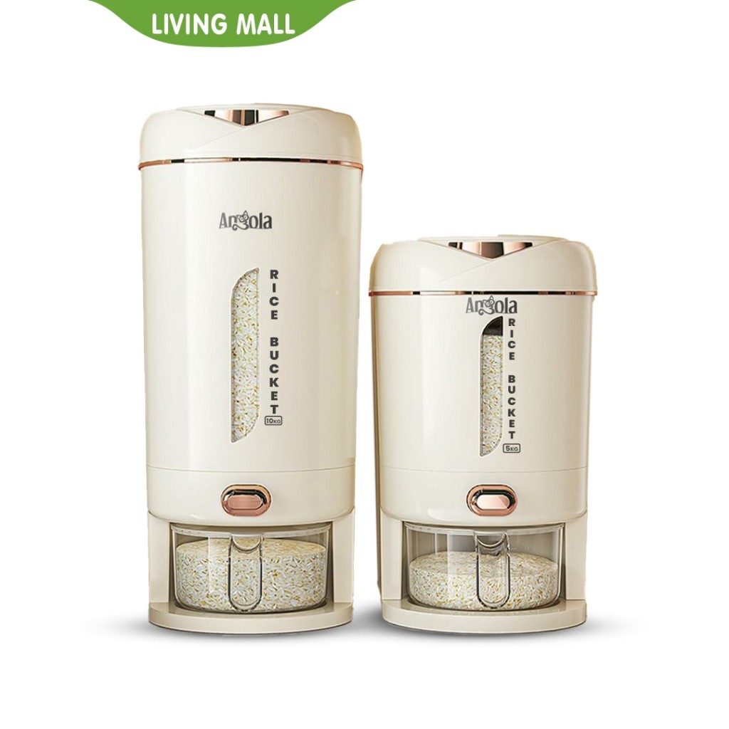 DISCOUNT 50RB LIVING MALL DISPENSER BERAS TEMPAT PENYIMPANAN BERAS OTOMATIS 5-10KG E29-E31 FOOD