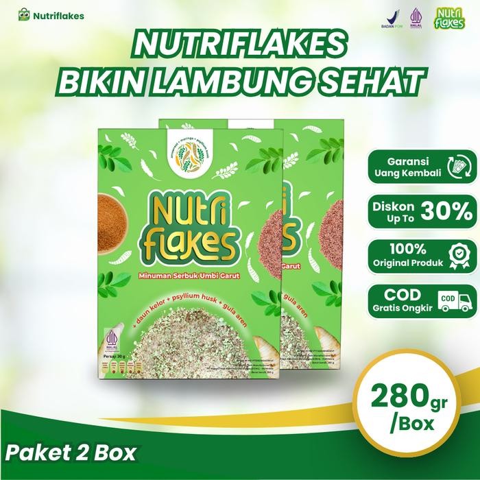 

EatFr3sh- NUTRIFLAKES Umbi Garut - Langkah Tepat untuk Atasi Asam Lambung(2 Box)