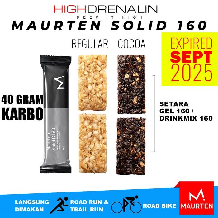 

EatFr3sh- Maurten Solid Bar 160 makanan untuk semua olahraga lari sepeda renang bahan oat dan beras