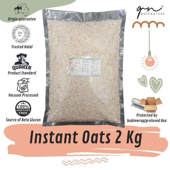 

EatFr3sh- Oats Australian Instants Oats instan Oat Menir Gandum Instan 2 kg