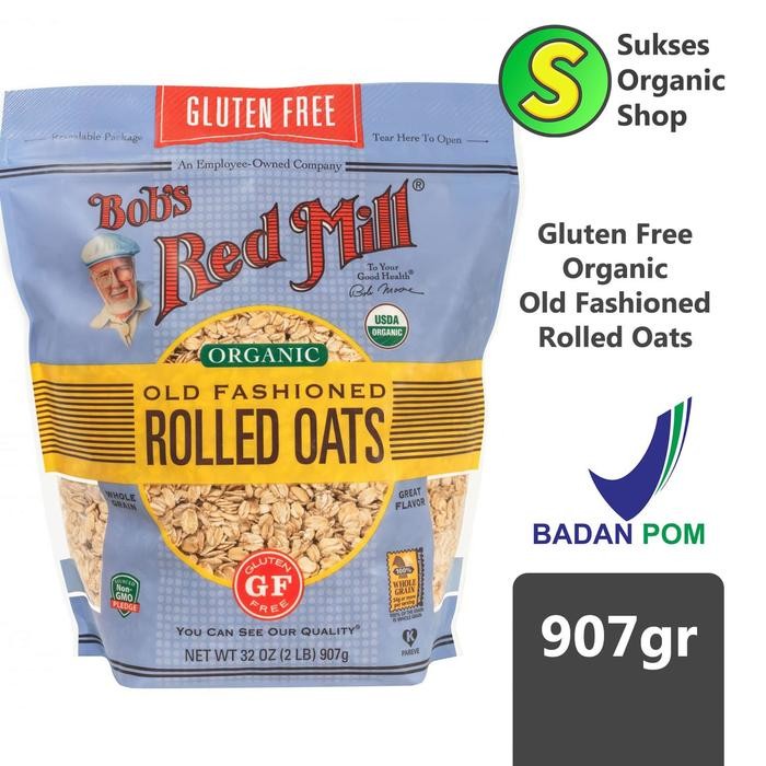 

EatFr3sh- Gluten Free Old Fashioned Rolled Oats Organic Bob's Red Mill 907gr