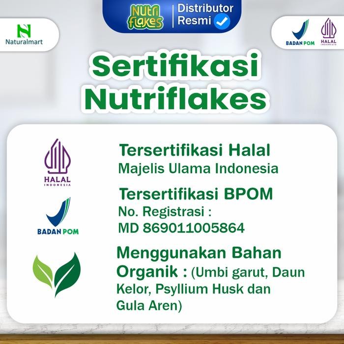 

EatFr3sh- Paket 2 Box Nutriflakes - Minuman Serbuk Umbi Garut Drink Bubuk Instan Bebas gula Rendah