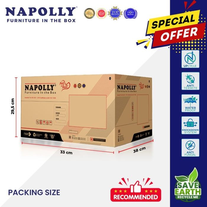 

Lemari Plastik Napolly Locker Box Susun 3 Lbp 1305 Tp
