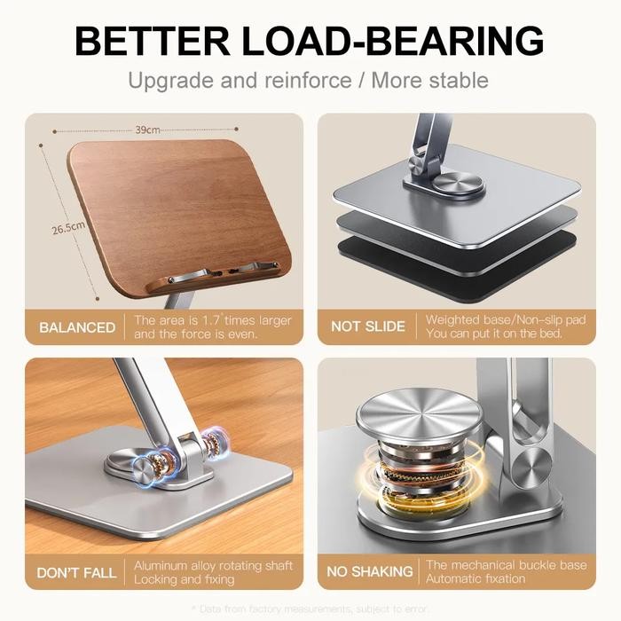 

Penyangga Buku Yd10 Book Stand Reading Holder Ipad Tablet 360 Derajat