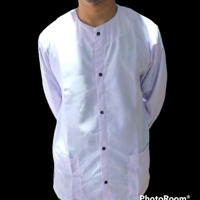 Zuhud- koko Polos tanpa kerah Baju Dewasa Muslim Pria Samping Nyaman Panjang Kurta