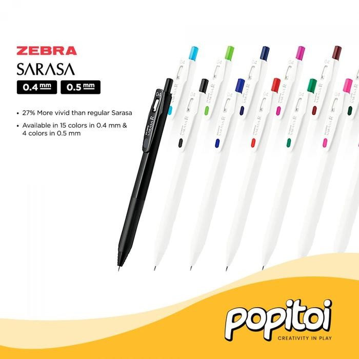 

No.OneBest- Zebra Sarasa R Series Gel Pen 0.4 mm Pulpen