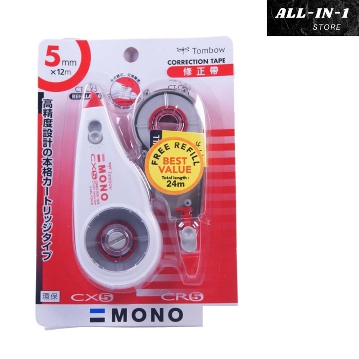 

No.OneBest- Tip-Ex Kertas/Correction Tape Kertas MONO CT-CXCR+Refill TOMBOW-Hijau
