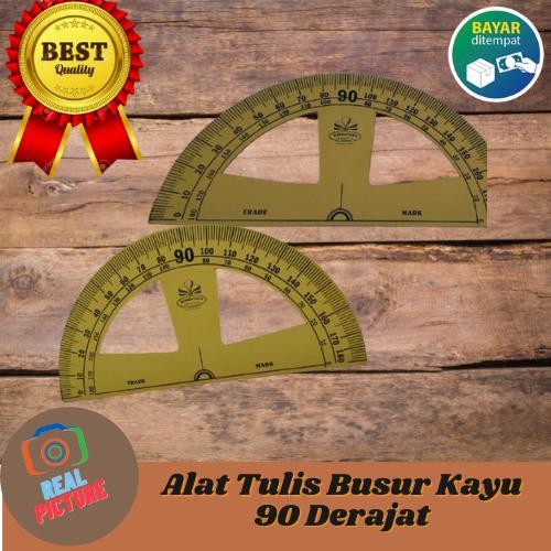 

No.OneBest- Alat Tulis Busur Kayu Siku-Siku 90 Derajat