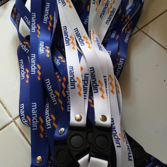 

No.OneBest- tali id card Mandiri eceran berwarna siap kirim