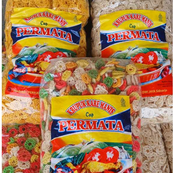 

Cemal Cemil Makyus [Bal] Kerupuk Krupuk Mentah Seblak Bentuk Mawar Cap Permata Ukuran Tanggung/Mini