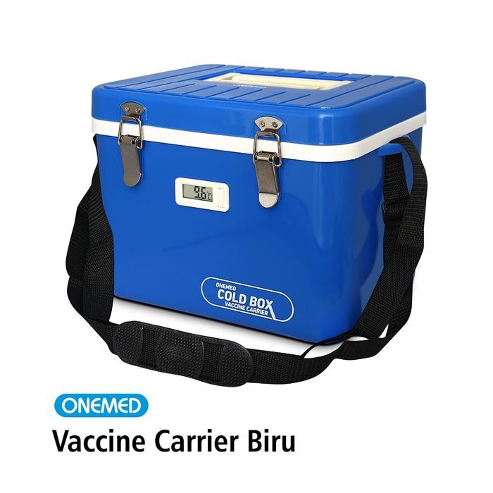 ready stok vaccine carrier box biru onemed original