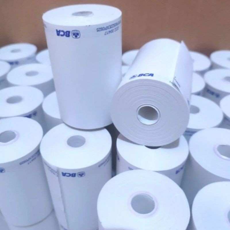 

UM1 Kertas kasir thermal berlogo ukuran 57x40mm paket 10 pcs