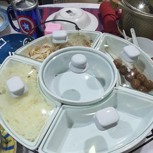 PRASMANAN PUTAR KERAMIK TUTUP KACA 16 INCH MEDIUM HOME LINE