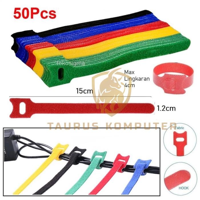 

Klip Strap Klem Penjepit Perekat Perapih Pengikat Kabel TV Komputer Laptop 50pcs 50 pcs 50 buah 50