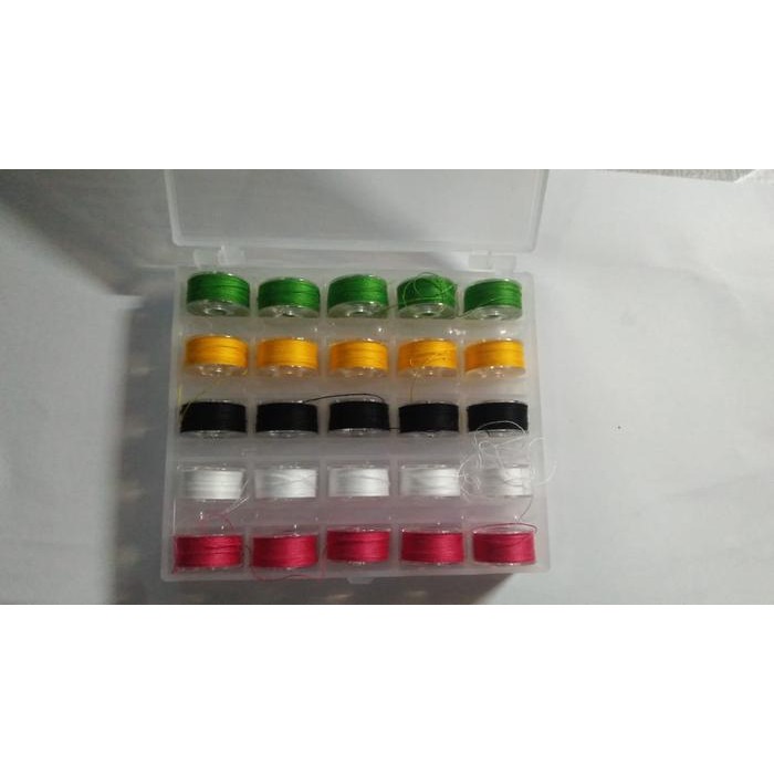

Bobbin/Spool Mesin jahit rumah tangga plus benang warna warni
