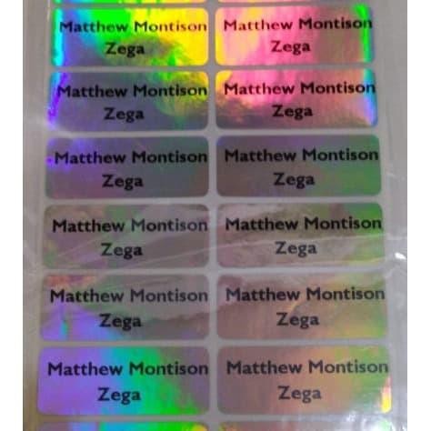 

Label Nama Waterproof (Silver Metalik) #Gratisongkir