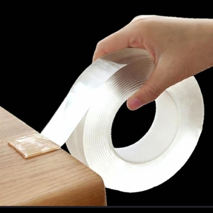 

Double Tape Bening Nano Magic 2Cm2M Super Kuat, Dobel Tip Bening. #Gratisongkir