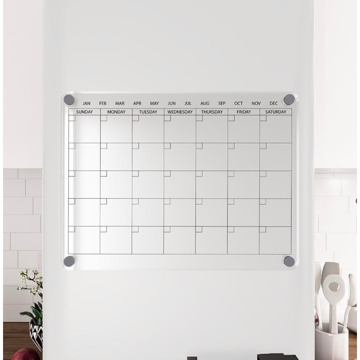 

Kalender Magnet Planner Acrylic Calendar Monthly Akrilik Jadwal Magnet #Gratisongkir