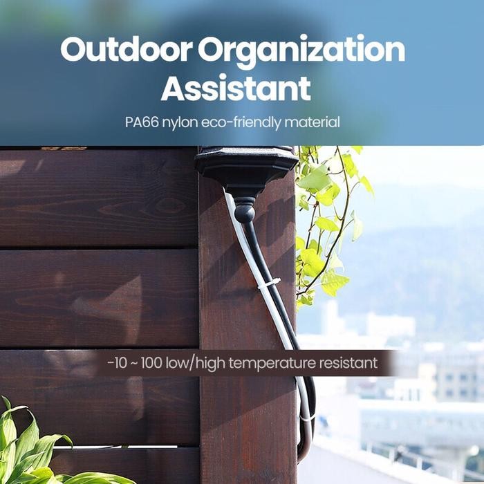 

Ugreen Cable Zip Ties 150X2,5Mm 100Pcs/Bag White-80109 #Gratisongkir