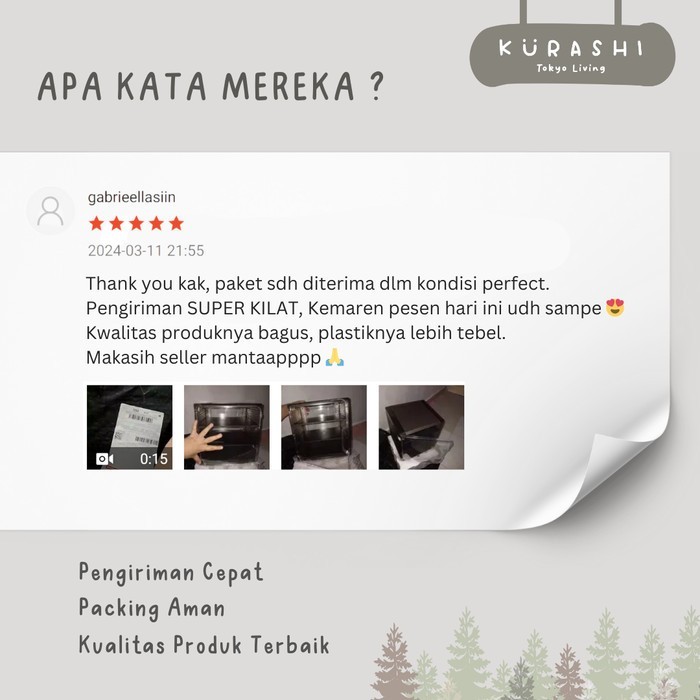 

Kurashi - Yukiko Rak Devider Lemari Pakaian Praktis Ambalan Kabinet Serbaguna Storage Devider Lemari