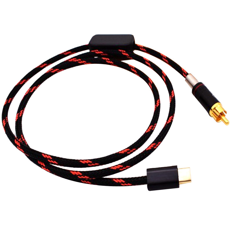 Computer USB mobile phone Type C to lotus coaxial coaxial audio cable decoder PS5 cable PS4