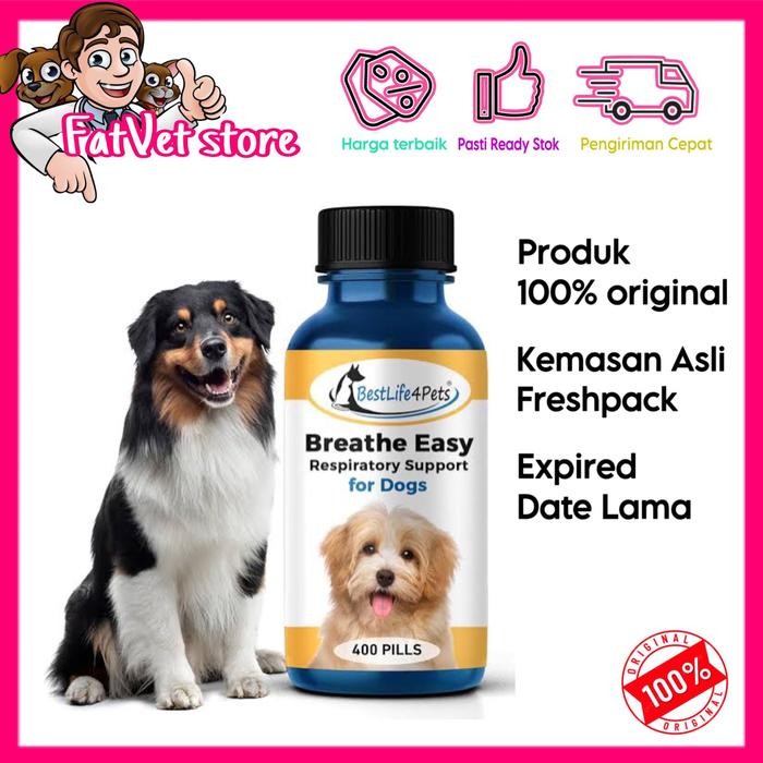 Best life 4pets Breathe easy dog obat flu batuk anjing